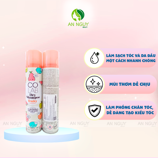 Dầu Gội Khô COLAB Dry Shampoo 200ml