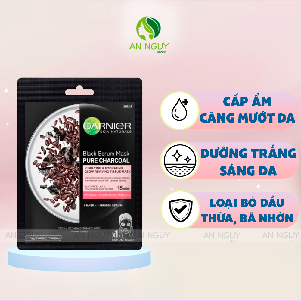 Mặt Nạ Dưỡng Da Garnier Serum Mask Chứa Dưỡng Chất Tự Nhiên 28g