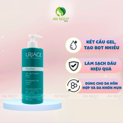 Gel Rửa Mặt Uriage Cleansing Gel  Dành Cho Da Dầu Mụn 500ml