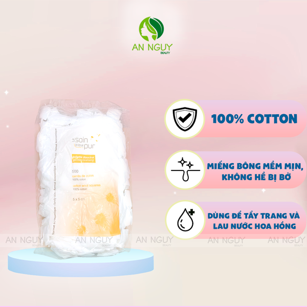 Bông Tẩy Trang Tetra Cotton Wool Squares