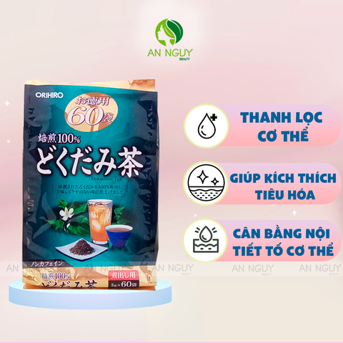 Trà Diếp Cá Orihiro Nhật Bản Thanh Lọc Cơ Thể 60 Gói