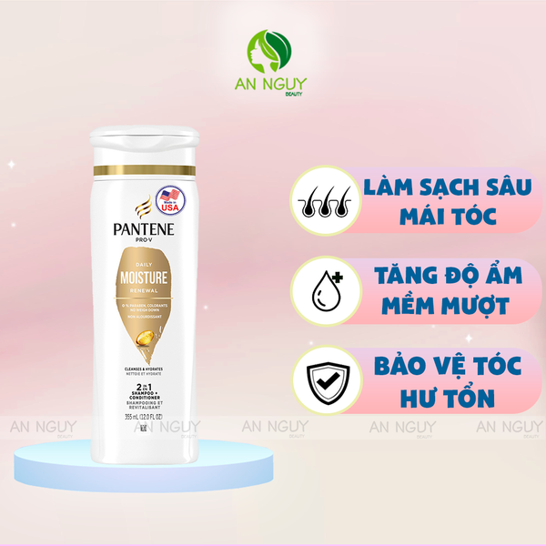 Dầu Gội Và Xả Pantene PRO-V 2in1 355ml (Hàng Mỹ Nhập Khẩu)