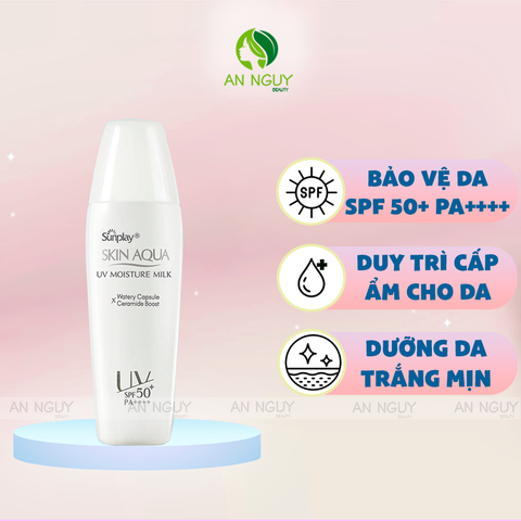 Sữa Chống Nắng Dưỡng Da Ẩm Mịn Skin Aqua UV Moisture Milk SPF50+ PA++++ 25g