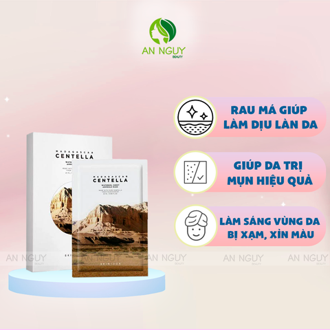 Mặt Nạ Skin1004 Madagascar Centella Water Gel Sheet Ampoule Mask Chiết Xuất Rau Má Làm Dịu, Phục Hồi Da 25ml