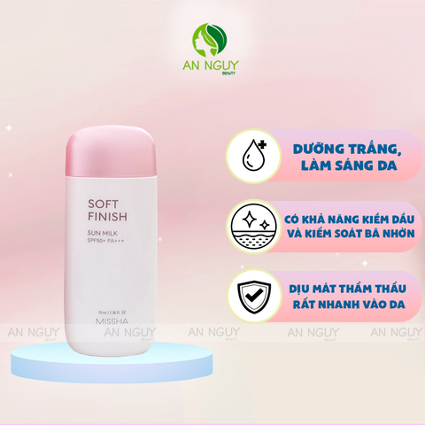 Kem Chống Nắng Missha All Around Safe Block Soft Finish Sun Milk 70ml