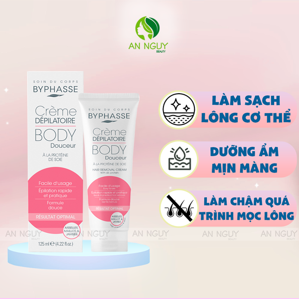 Kem Tẩy Lông Byphasse Hair Removal 125ml