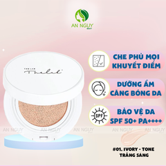 Phấn Nước The Lab Oligo Hyaluronic Acid Healthy Cream Cushion SPF50+ PA++++ Dưỡng Da Cấp Ẩm 12gr