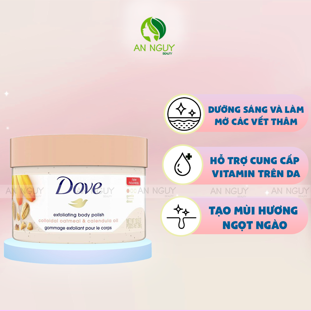 Tẩy Tế Bào Chết Body Dove Bản Mỹ 298gr