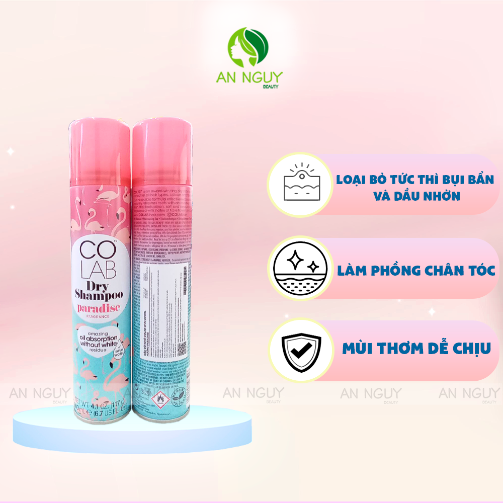 Dầu Gội Khô COLAB Dry Shampoo 200ml