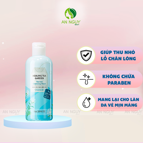 Nước Tẩy trang The Saem Healing Tea Garden Cleansing Water Chiết Xuất Từ Các Loại Trà 300ml