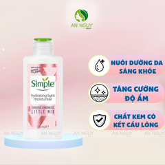 Kem Dưỡng Simple Little Mix Hydrating Light Moisturiser Dưỡng Ẩm, Trắng Da 125ml (Limited)