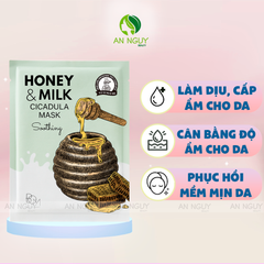 Mặt Nạ BOM Honey & Milk Mask Dưỡng Ẩm, Phục Hồi Da 25gr