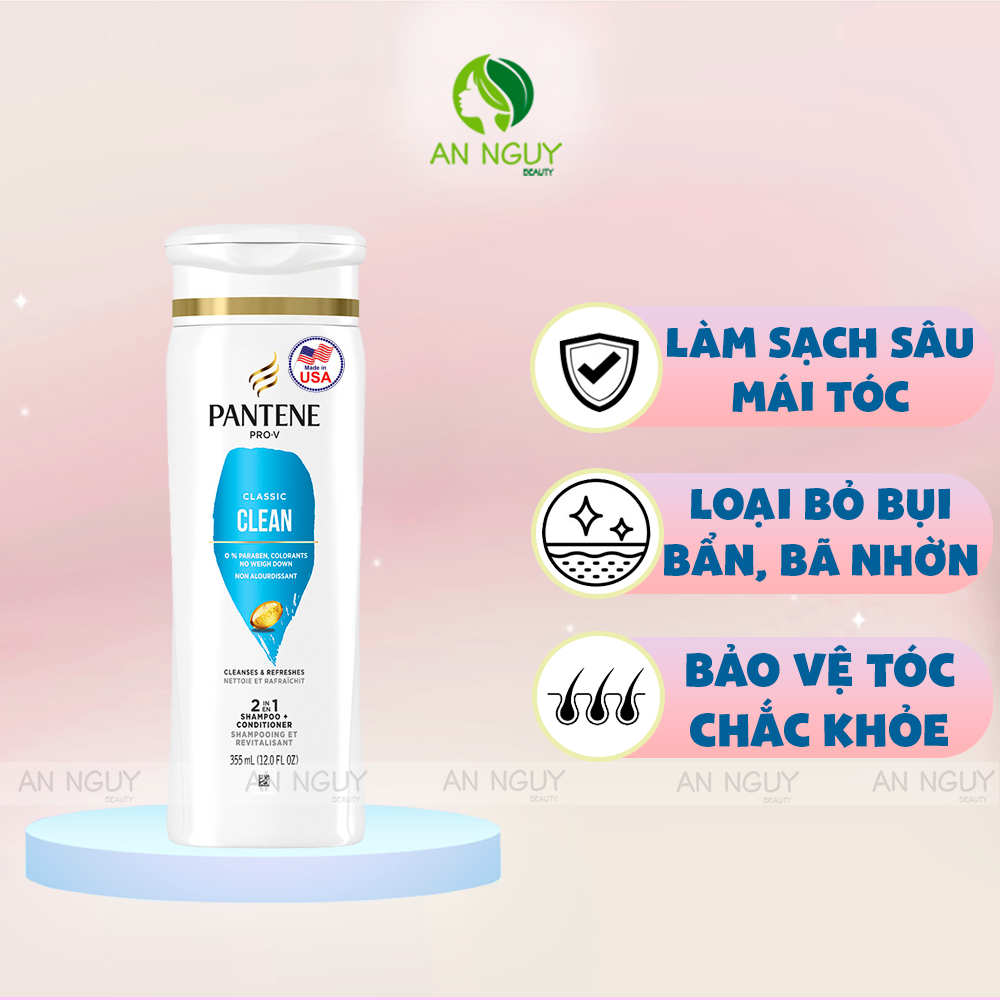 Dầu Gội Và Xả Pantene PRO-V 2in1 355ml (Hàng Mỹ Nhập Khẩu)