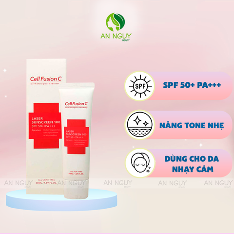 Kem Chống Nắng Cell Fusion C Laser Sunscreen100 SPF50+ PA+++ Dành Cho Da Nhạy Cảm