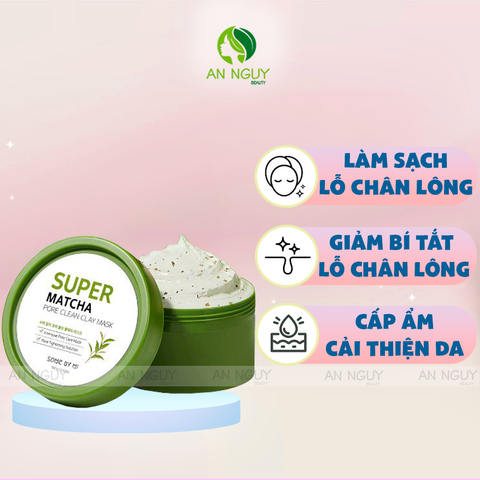 Mặt Nạ Đất Sét Some By Mi Super Matcha Pore Clean Clay Mask 100gr