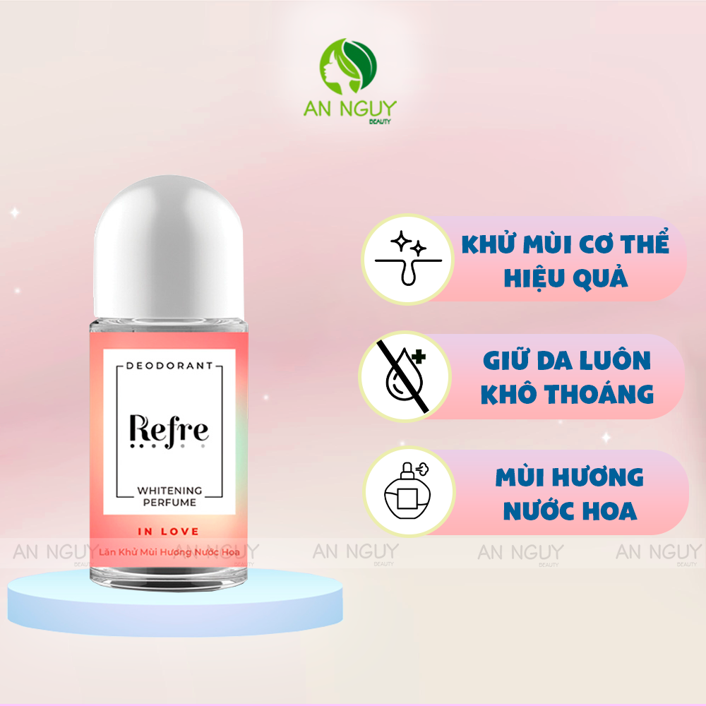 Lăn Khử Mùi Refre Deodorant Whitening Perfume 40ml