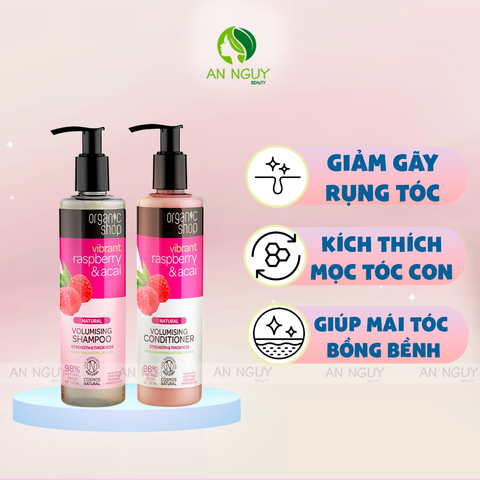 Bộ Gội & Xả Organic Shop 280ml x 2