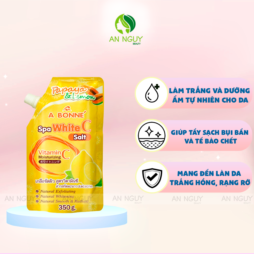 Muối Tắm Tẩy Tế Bào Chết A Bonné Dưỡng Sáng, Mềm Mịn Da 350gr