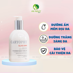 Kem Dưỡng Caryophy Glass Skin Brightening & Skin Re-Balancing In Shower Body Tone-Up Trắng Da, Nâng Tone 300gr