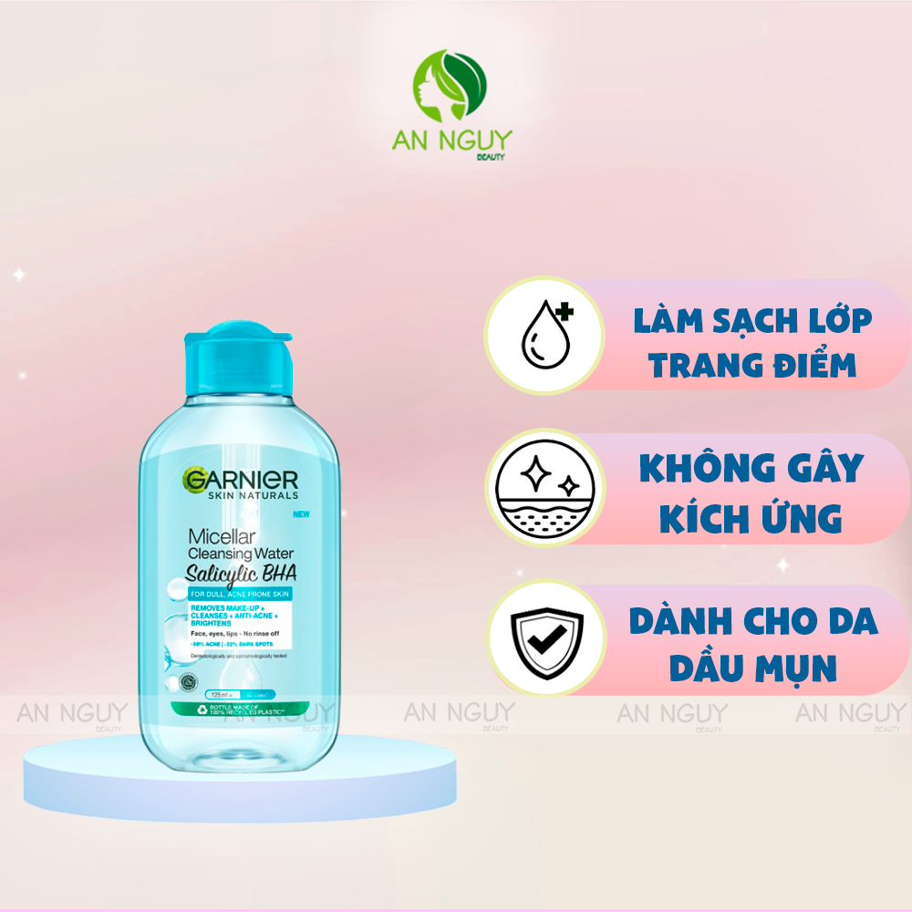 Nước Tẩy Trang Garnier Micellar Cleansing Water For Oily & Acne-Prone Skin New Dành Cho Da Dầu Và Mụn (Mẫu Mới)