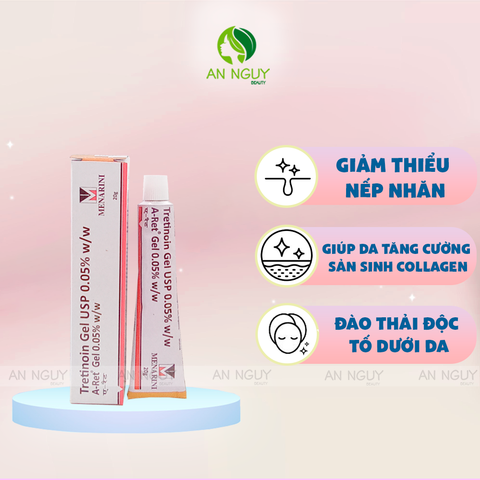 Tretinoin Gel USP w/w A-Ret Trị Mụn, Chống Lão Hóa 20gr