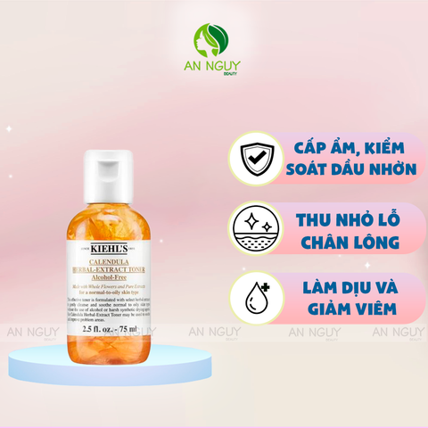 Nước Cân Bằng Da Kiehl’s Calendula Herbal-Extract Toner Chiết Xuất Từ Hoa Cúc