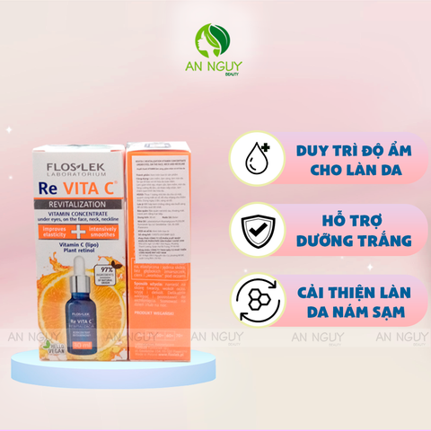 Tinh Chất Floslek Re Vita C Revitalization Vitamin Concentrate Dưỡng Sáng Da 30ml