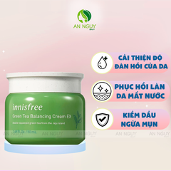 Kem Dưỡng Innisfree Green Tea Balancing Cream EX Cân Bằng Độ Ẩm Cho Da 50ml