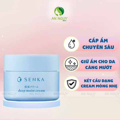 Kem Dưỡng Senka Deep Moist Cream Cấp Ẩm Chuyên Sâu 50gr