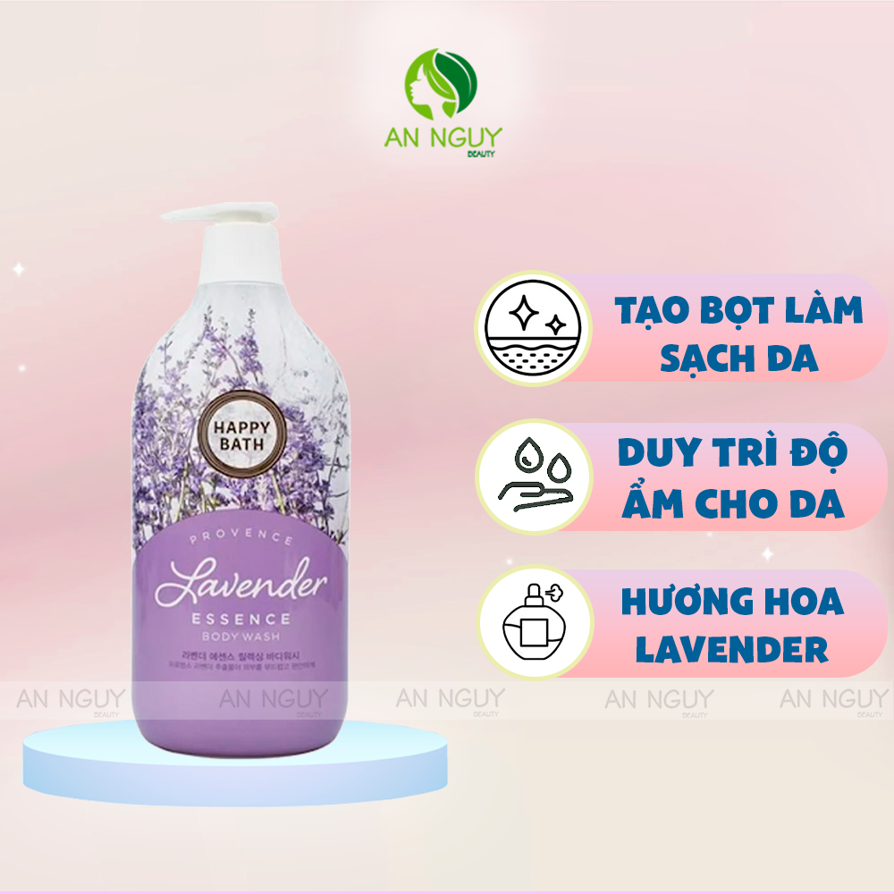 Sữa Tắm Happy Bath Essence Body Wash Tinh Chất Hoa Thiên Nhiên 900gr