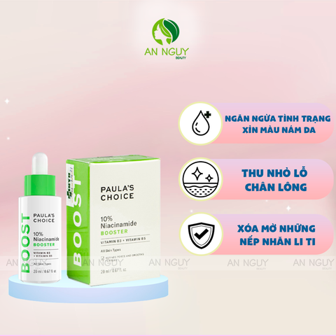 Tinh Chất Paula’s Choice 10% Niacinamide Booster Sáng Da, Se Lỗ Chân Lông 20ml