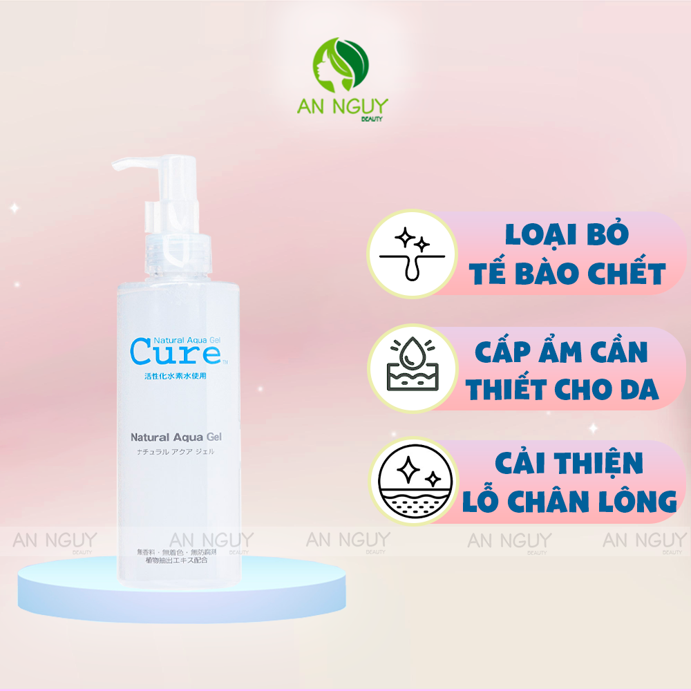 Gel Tẩy Tế Bào Chết Cure Natural Aqua Gel Cho Mặt Và Toàn Thân Nhật Bản