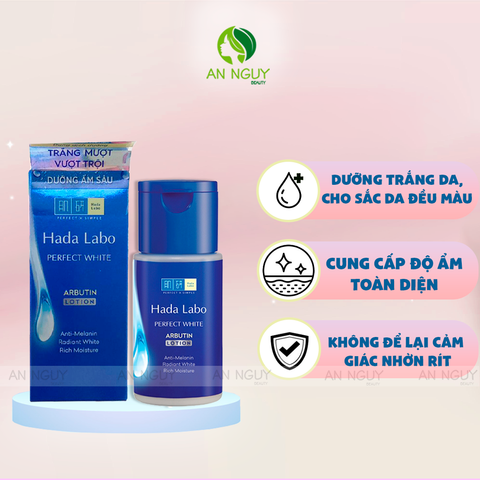 Dung Dịch Hada Labo Perfect White Arbutin Lotion Dưỡng Trắng, Ẩm Mịn 100ml