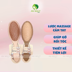 Lược Cầm Tay Mini Massage Đầu, Gỡ Rối Tóc Nhiều Màu Xinh Xắn