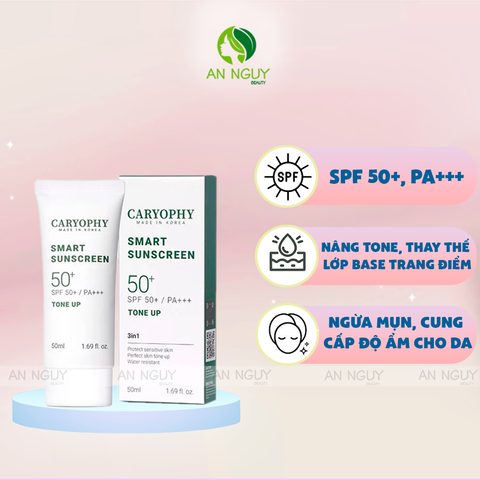 Kem Chống Nắng Caryophy Smart Tone-Up Suncreen Ngăn Ngừa Mụn 50ml