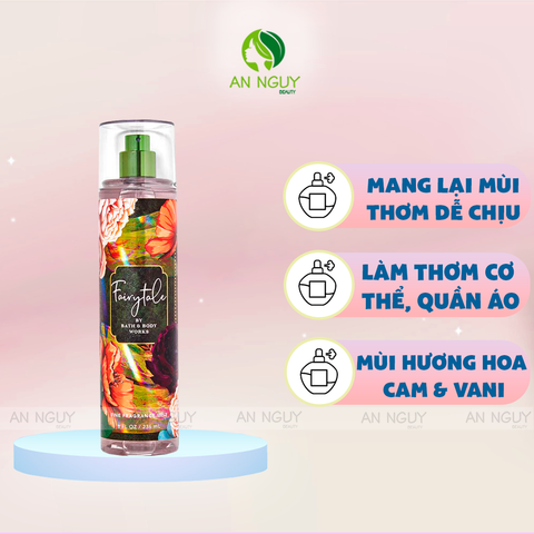 Xịt Thơm Bath & Body Works Fairytale Fine Fragrance Mist Hương Thơm Ấm Áp 236ml