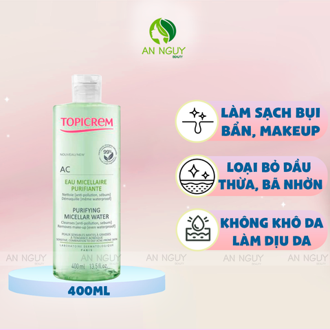 Nước Tẩy Trang Topicrem AC Purifying Micellar Water Dành Cho Da Dầu