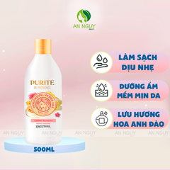 Sữa Tắm Dưỡng Ẩm Purite Royal Jelly & Cherry Blossom Chiết Xuất Sữa Ong Chúa Và Hoa Anh Đào 500ml