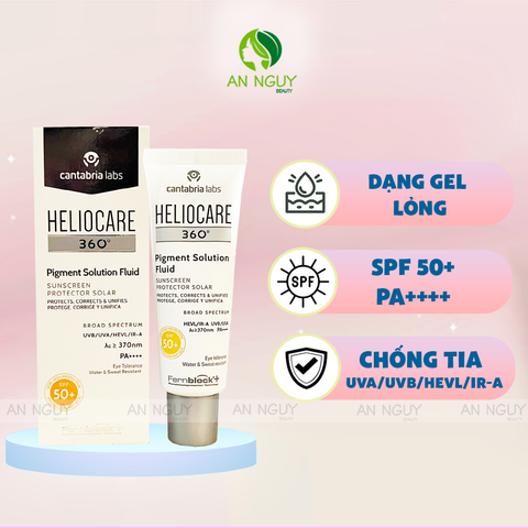 Kem Chống Nắng Heliocare 360• Pigment Solution Fluid Suncreen SPF 50+ 50ml Mẫu Mới (CTY)