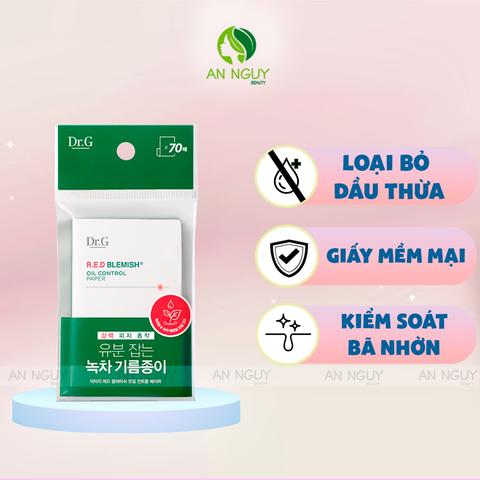 Giấy Thấm Dầu Dr.G Red Blemish Oil Control Paper 70 Tờ