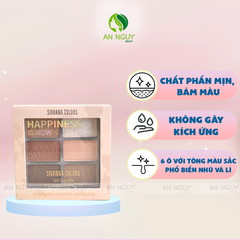 Bảng Phấn Mắt 6 Ô Sivanna Colors Happiness Is Now Six Colors Eye Shadow Pallet 9.6gr