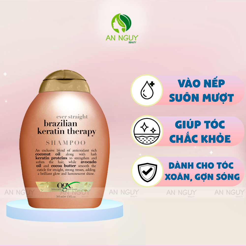 Dầu Gội OGX Shampoo Phục Hồi Tóc Hư Tổn 385ml