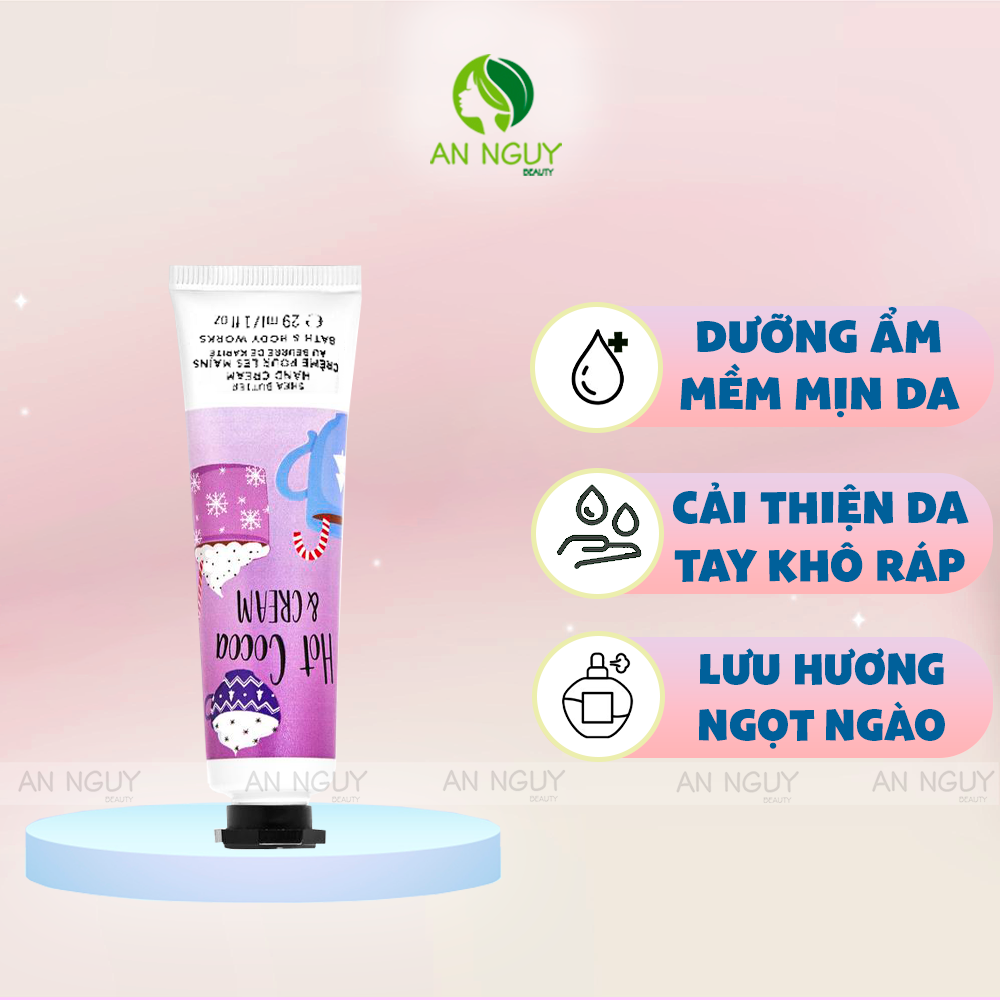 Kem Dưỡng Da Tay Bath & Body Works Shea Butter Hand Cream Làm Mềm Da Tay, Cấp Ẩm 29ml