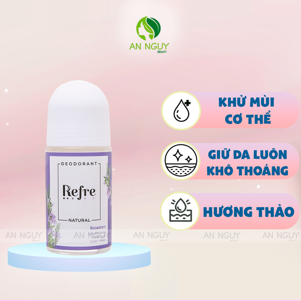 Lăn Khử Mùi Refre Natural Deodorant Natural 40ml