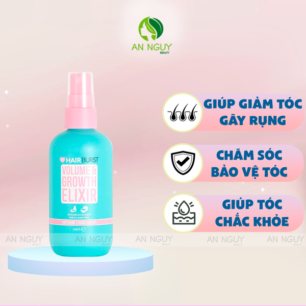 Xịt Dưỡng Tóc Hairburst Volume and Growth Elixir 125ml