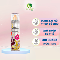 Xịt Thơm Bath & Body Works Honey Wildflower Fine Fragrance Mist Hương Thơm Ngọt Dịu 236ml