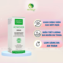 Tinh Chất Giảm Mụn & Kiểm Soát Nhờn Martiderm Acniover Serum 30ml