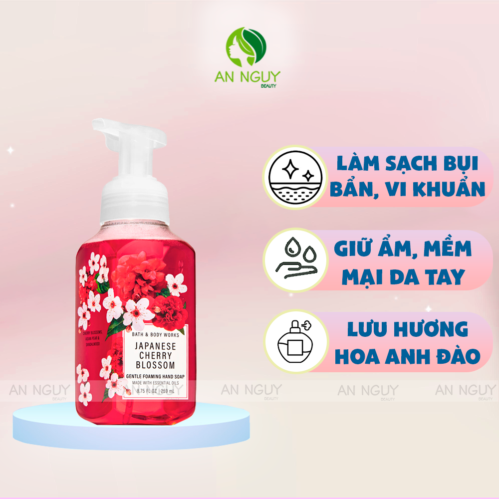 Xà Phòng Rửa Tay Bath & Body Works Gentle Foaming Hand Soap Dạng Bọt 259ml