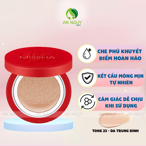 Phấn Nước Missha Velvet Finish Cushion SPF 50+ PA+++ Mỏng Nhẹ, Che Phủ Tốt 15gr