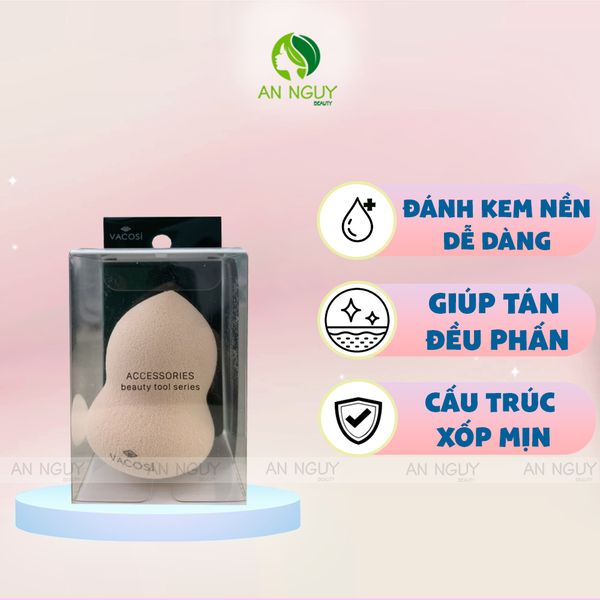 Mút Hồ Lô Vacosi BP06 Pear Blender Dùng Tán Kem Nền